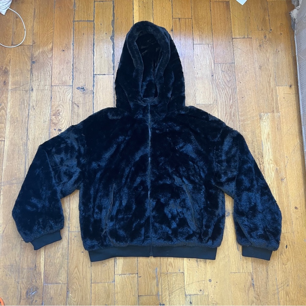 Black Faux Fur Jacket